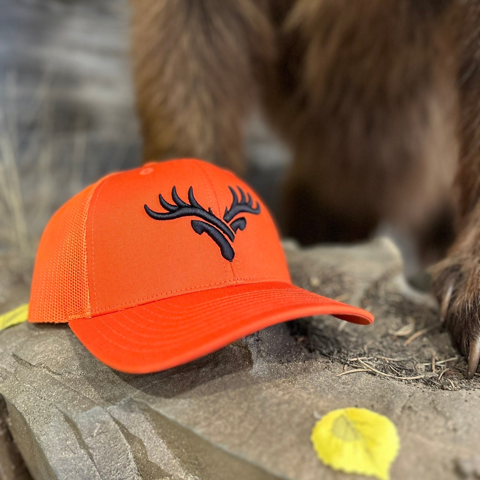 Orange Hat- Mesh Back